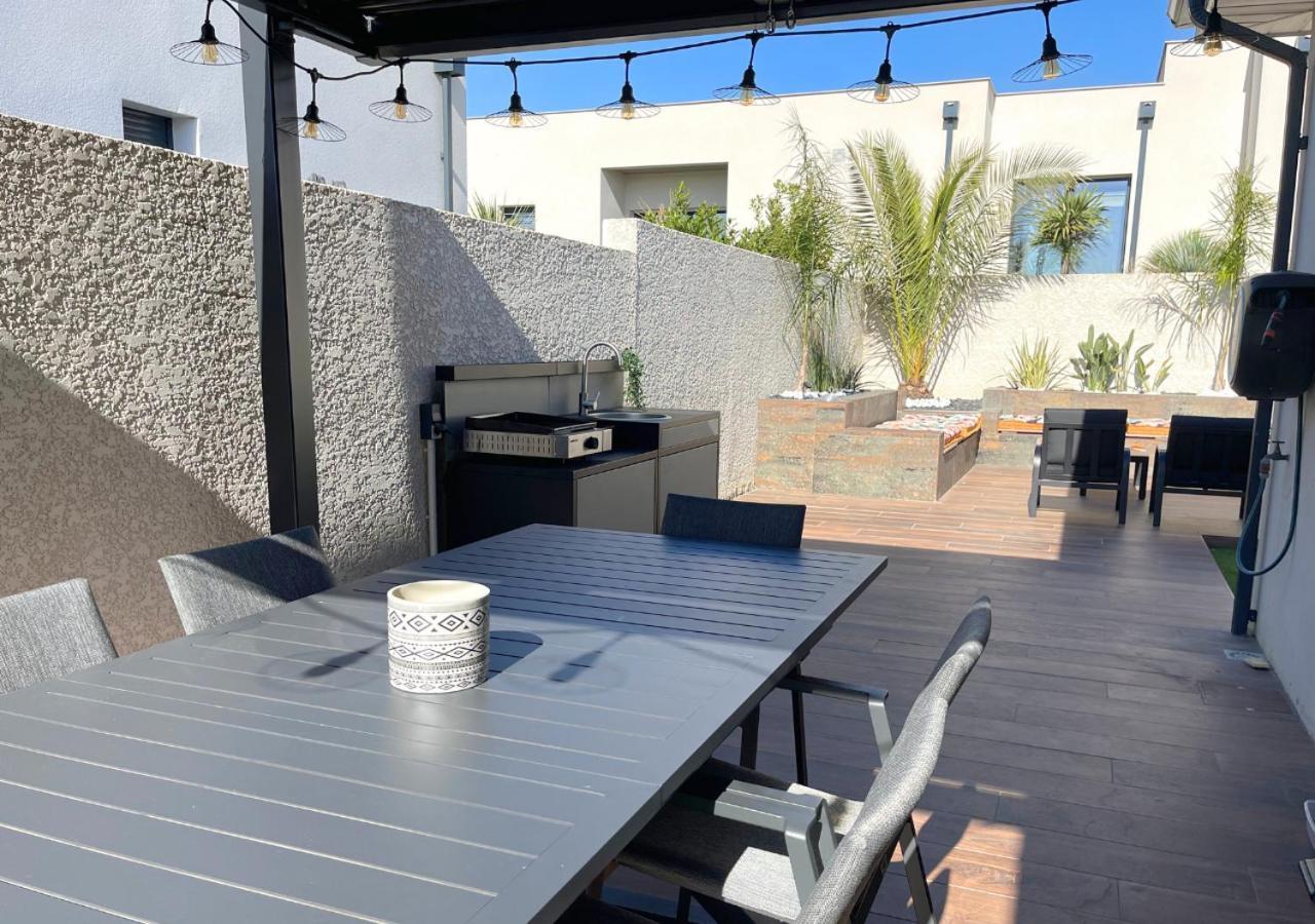 Villa Contemporaine Avec Piscine Chauffee Proche Des Plages Sauvian Εξωτερικό φωτογραφία
