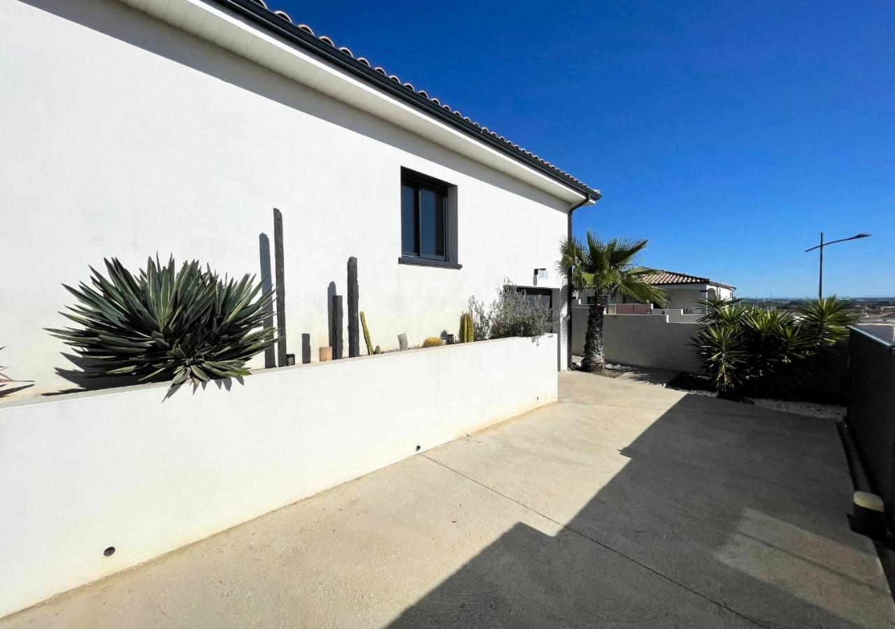 Villa Contemporaine Avec Piscine Chauffee Proche Des Plages Sauvian Εξωτερικό φωτογραφία